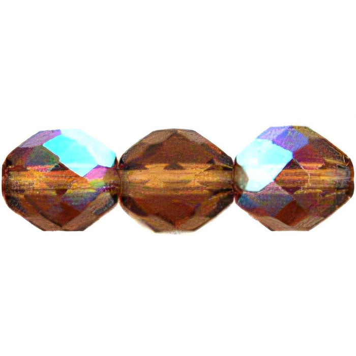 Czech Firepolish 10mm Lt Colorado Topaz AB (25pcs)