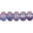 Czech Gem-Cut Rondelle 11 x 7mmmm Luster - Transparent Denim Blue (25pcs)