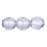 Czech Fire-Polish 12mm Luster - Transparent Blue (25pcs)
