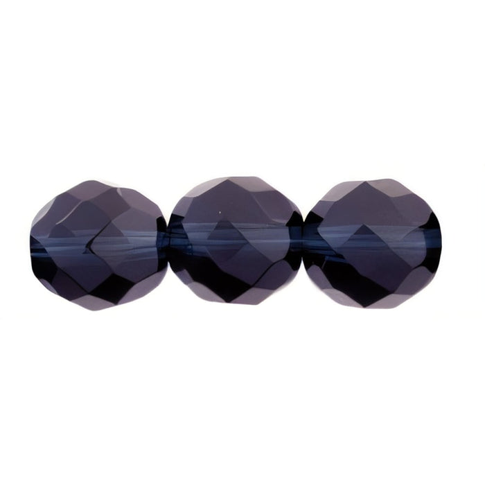 Czech Fire-Polish 12mm Montana Blue (25pcs)