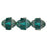 Czech Antique Style Faceted 12 x 9mm - Oval Emerald - Picasso (25pcs)