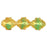 Czech Antique Style Facetted 12 x 9mm - Oval Topaz/Green (25pcs)
