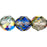Czech Firepolish 12mm Prismatic Marea Multi (25pcs)