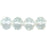 Czech Small Rosebud Fire-Polish 6 x 5mm Crystal (25pcs)