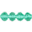 Czech Small Rosebud Fire-Polish 6 x 5mm Emerald (25pcs)