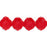 Czech Small Rosebud Fire-Polish 6 x 5mm Lt Siam Ruby (25pcs)