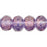 Czech Gem-Cut Rondelle 7 x 5mm Luster - Transparent Denim Blue (25pcs)
