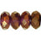 Czech Gem-Cut Rondelle 7 x 5mm Amethyst - Bronze Vega (25pcs)