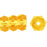 Czech Fire-Polish 6 x 3mm - Rondelle Med Topaz (50pcs)