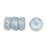 Czech Fire-Polish 6 x 3mm - Rondelle Luster - Transparent Blue (50pcs)