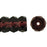 Czech Fire-Polish 6 x 3mm - Rondelle Dk Amethyst (50pcs)