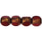 Czech Antique Style Triangle 6 mm - Bronze Siam Ruby (25pcs)