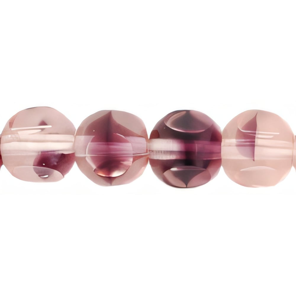 Czech German Style Triangle 6mm Rosaline/Amethyst (25pcs)