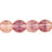 Czech German Style Triangle 6mm Crystal/Amethyst/Rosa (25pcs)