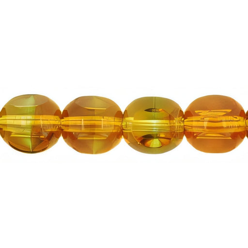 Czech German Style Triangle 6mm Topaz/Green (25pcs)
