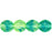 Czech German Style Triangle 6mm Green/Blue (25pcs)