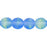 Czech German Style Triangle 6mm Matte - Blue/Lt Green (25pcs)