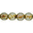 Czech Antique Style Triangle 6mm Luster - Transparent Gold/Smokey Topaz (25pcs)