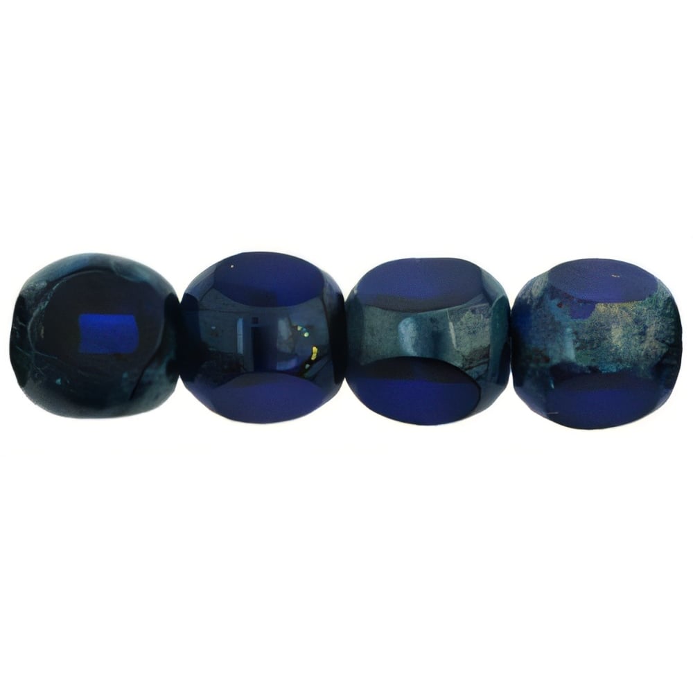 Czech Antique Style Triangle 6mm Cobalt (25pcs)
