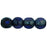 Czech Antique Style Triangle 6mm Cobalt (25pcs)