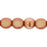 Czech Antique Style Triangle 6mm Beige/Copper (25pcs)