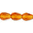 Czech Fire-Polish 7 x 5mm - Teardrop Dk Topaz (25pcs)