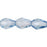 Czech Fire-Polish 7 x 5mm - Teardrop Luster - Transparent Blue (25pcs)