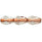 Czech Fire-Polish 7 x 5mm - Teardrop Crystal - Copper-Lined (25pcs)