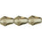 Czech Fire-Polish 7 x 5mm - Teardrop Black Diamond (25pcs)