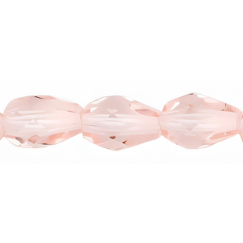 Czech Fire-Polish 7 x 5mm - Teardrop Rosaline (25pcs)