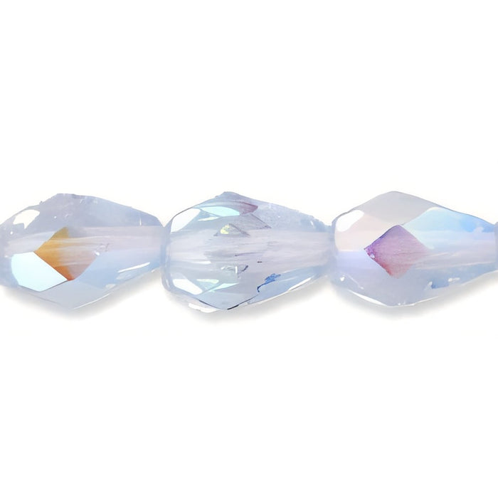 Czech Firepolish 7 x 5mm - Teardrop Alexandrite AB (25pcs)
