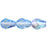 Czech Firepolish 7 x 5mm - Teardrop Lt Sapphire AB (25pcs)