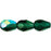 Czech Firepolish 7 x 5mm - Teardrop Emerald AB (25pcs)