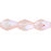 Czech Firepolish 7 x 5mm - Teardrop Rosaline AB (25pcs)