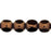 Czech Antique Style Triangle 8mm - Bronze Jet (25pcs)