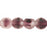 Czech German Style Triangle 8mm Matte - Crystal/Amethyst (25pcs)
