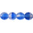 Czech German Style Triangle 8mm Matte - Lt Pink/Blue (25pcs)