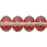 Czech Gem-Cut Rondelle 9 x 6mm French Rose (25pcs)