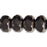 Czech Gem-Cut Rondelle 9 x 6mm Matte - Hematite (25pcs)