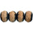 Czech Gem-Cut Rondelle 9 x 6mm Beige - Picasso (25pcs)