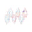 Czech Leaves 10 x 5mm Rosaline AB (25pcs)
