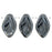 Czech Leaves 12 x 7mm Hematite (25pcs)