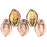 Czech Leaves 14 x 9mm: Bronze - Rosaline (25pcs)