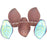 Czech Leaves 14 x 9mm Matte - Med Amethyst AB (25pcs)