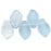 Czech Leaves 14 x 9mm Matte - Alexandrite AB (25pcs)