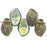 Czech Leaves 14 x 9mm Black Diamond AB (25pcs)