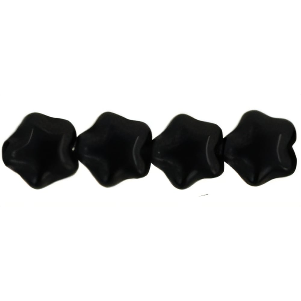 Czech Stars 6mm Jet (50pcs)