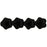 Czech Stars 6mm Jet (50pcs)