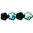 Czech Stars 6mm Jet AB (50pcs)