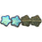 Czech Stars 8mm Matte - Black Diamond AB (25pcs)